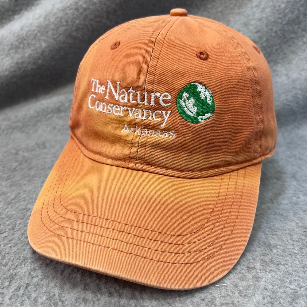 The Nature Conservancy Arkansas Unisex Orange OC Hat Adjustable Strap OSFM